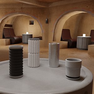futuristic cups 3D