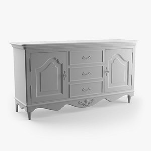 French Provincial Sideboard Buffet Cabinet Classic Furniture