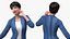 Asian Street Fashion Woman truquée pour Cinema 4D