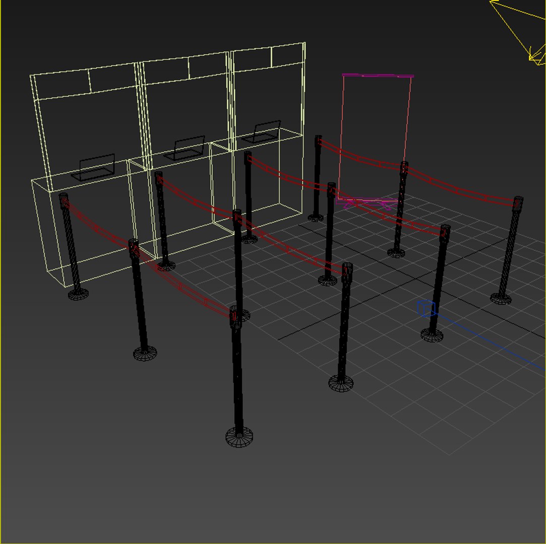Registration Counter Banner Stand 3D Model - TurboSquid 1416145