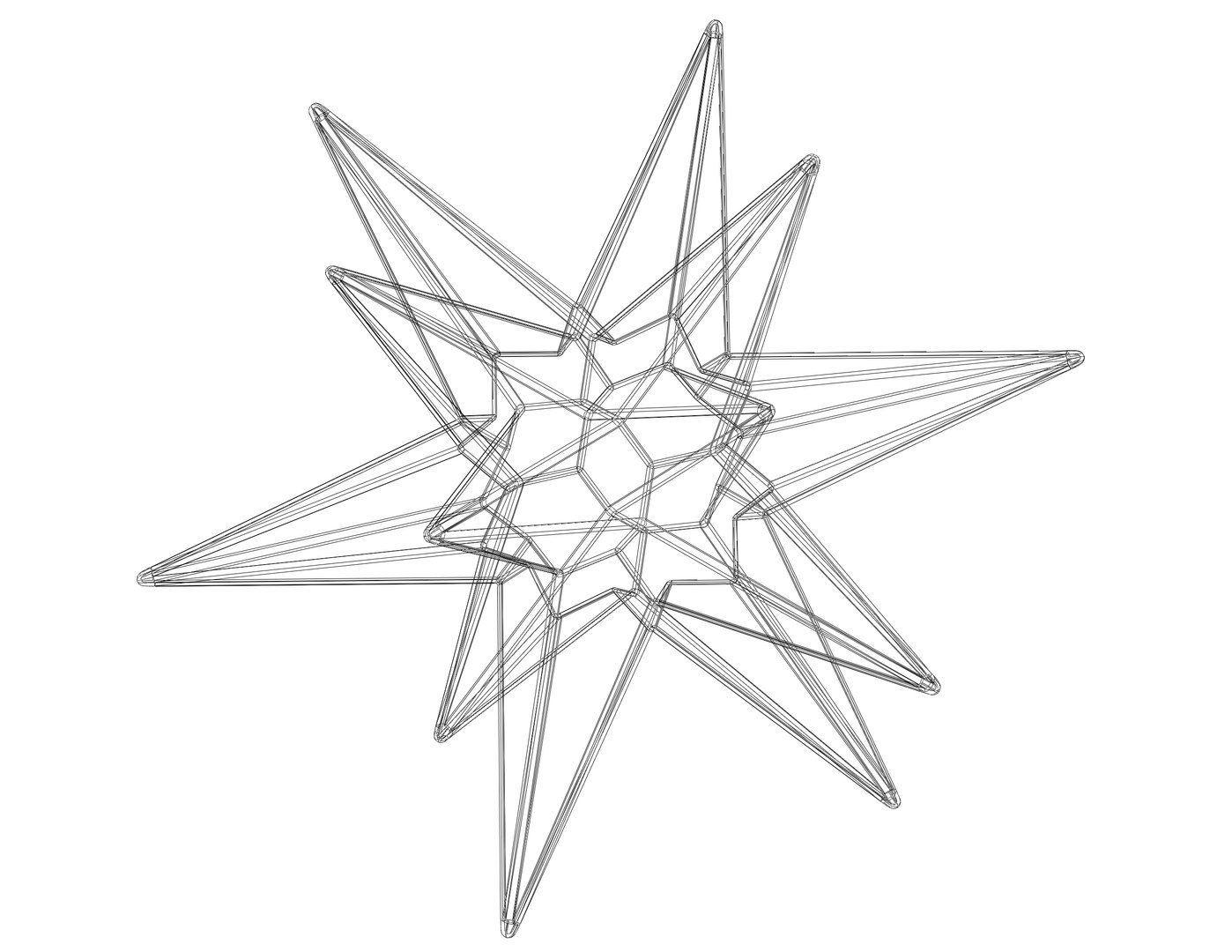 Wireframe Shape Great Triambic Icosahedron 3D model https://p.turbosquid.com/ts-thumb/X6/IFH0aK/cF/wireframeshapegreattriambicicosahedron/jpg/1703144612/1920x1080/fit_q87/d6cb045224f27d5b1d76555fa28b71c084bb4919/wireframeshapegreattriambicicosahedron.jpg