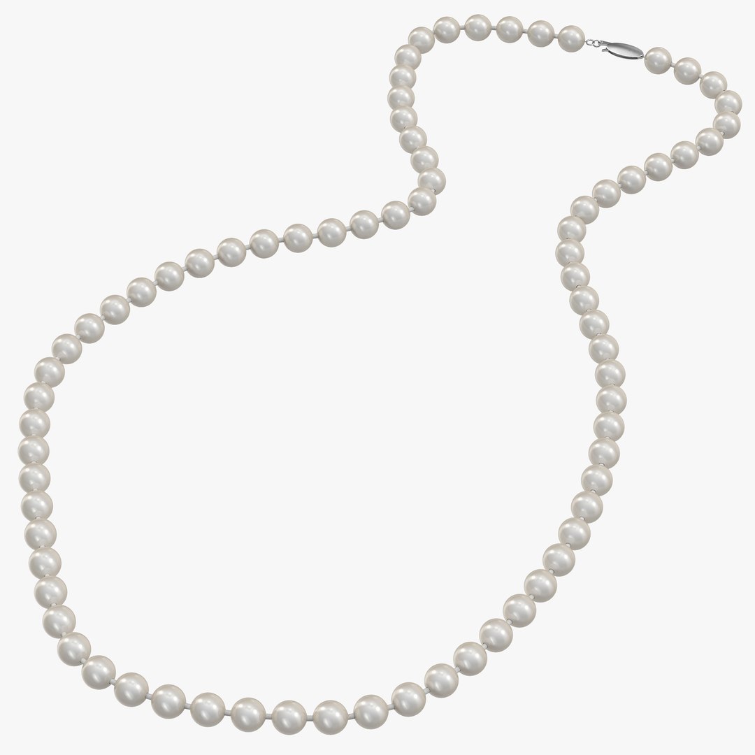 Pearl Necklace 3D model preview