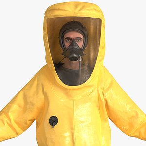 Man in Chemical Suit 3D model