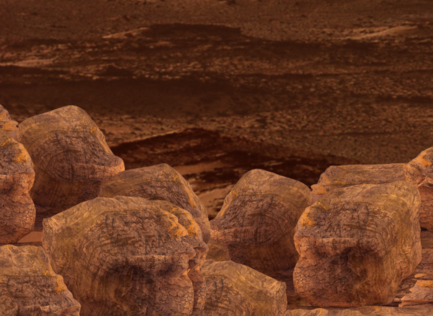 3d Model Rocks Rocky Surface
