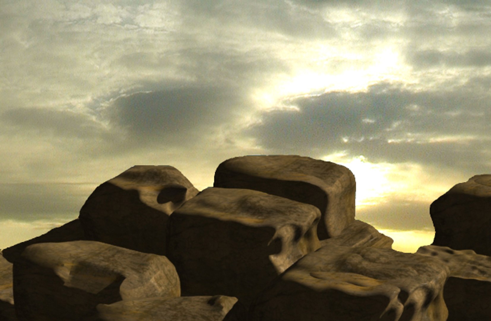 3d Model Rocks Rocky Surface