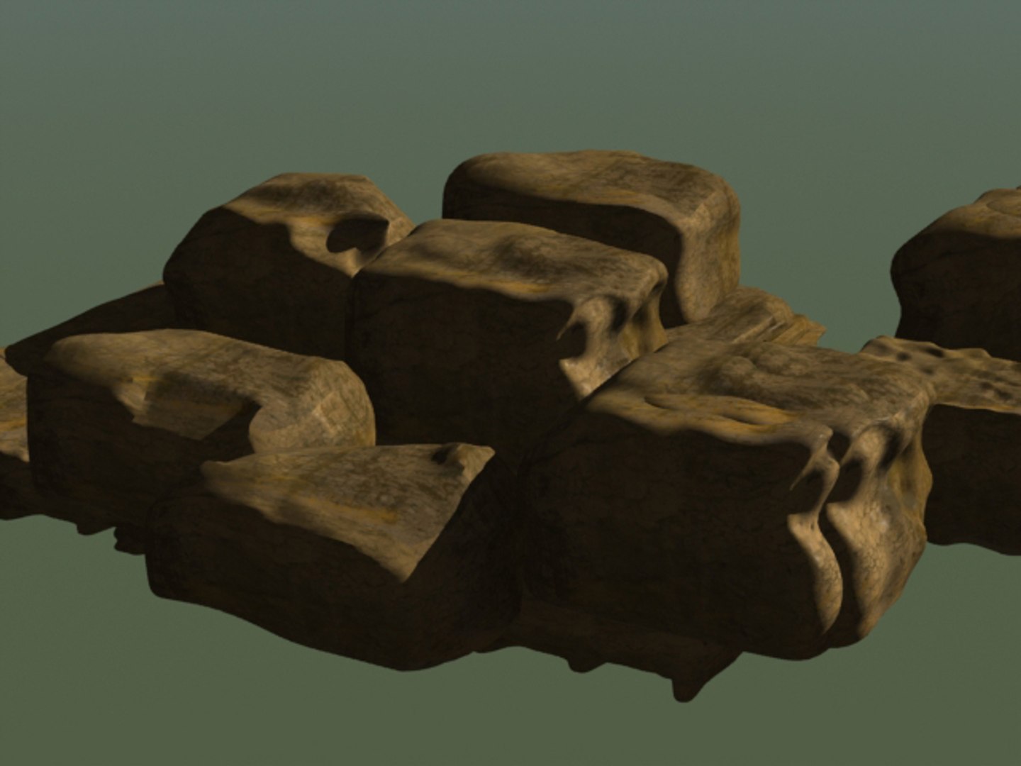 3d Model Rocks Rocky Surface