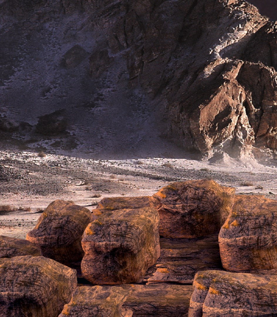 3d Model Rocks Rocky Surface