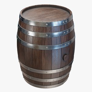Wooden Barrel 04