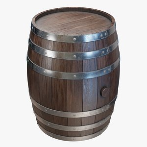 Wooden Barrel 04