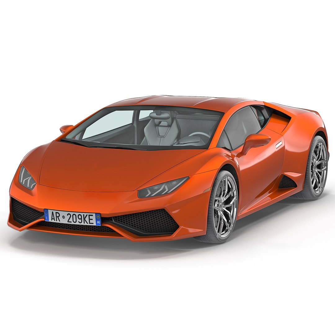 Supercar Simple Interior 3D model preview