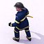 3d firefighter figure