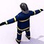 3d firefighter figure