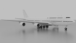 3D model Boeing 747-8i