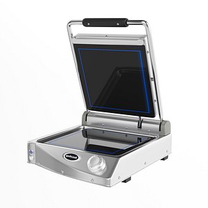 3D Contact grill Speedoglass with black plate model