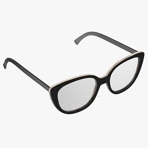 Cat Eye Black Glasses model