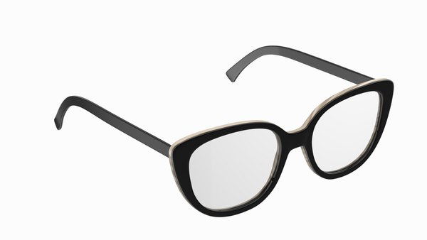 Modello 3D Occhiali Cat Eye neri TurboSquid 2139395