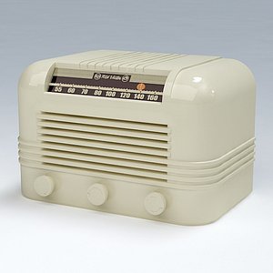 3d model radio antique