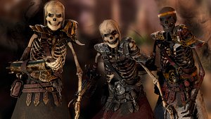 skeleton mage 3D