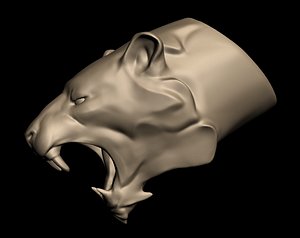 3D lion lioness model