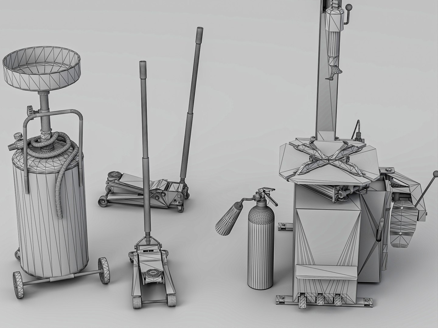 Car Tire Changer and Hydraulic Jack Garage Tools Pack 3D model https://p.turbosquid.com/ts-thumb/X6/jslD0K/1r/wire_008/jpg/1781154838/1920x1080/fit_q87/dcd159ee61478e430b202816f33f9355d93071c1/wire_008.jpg