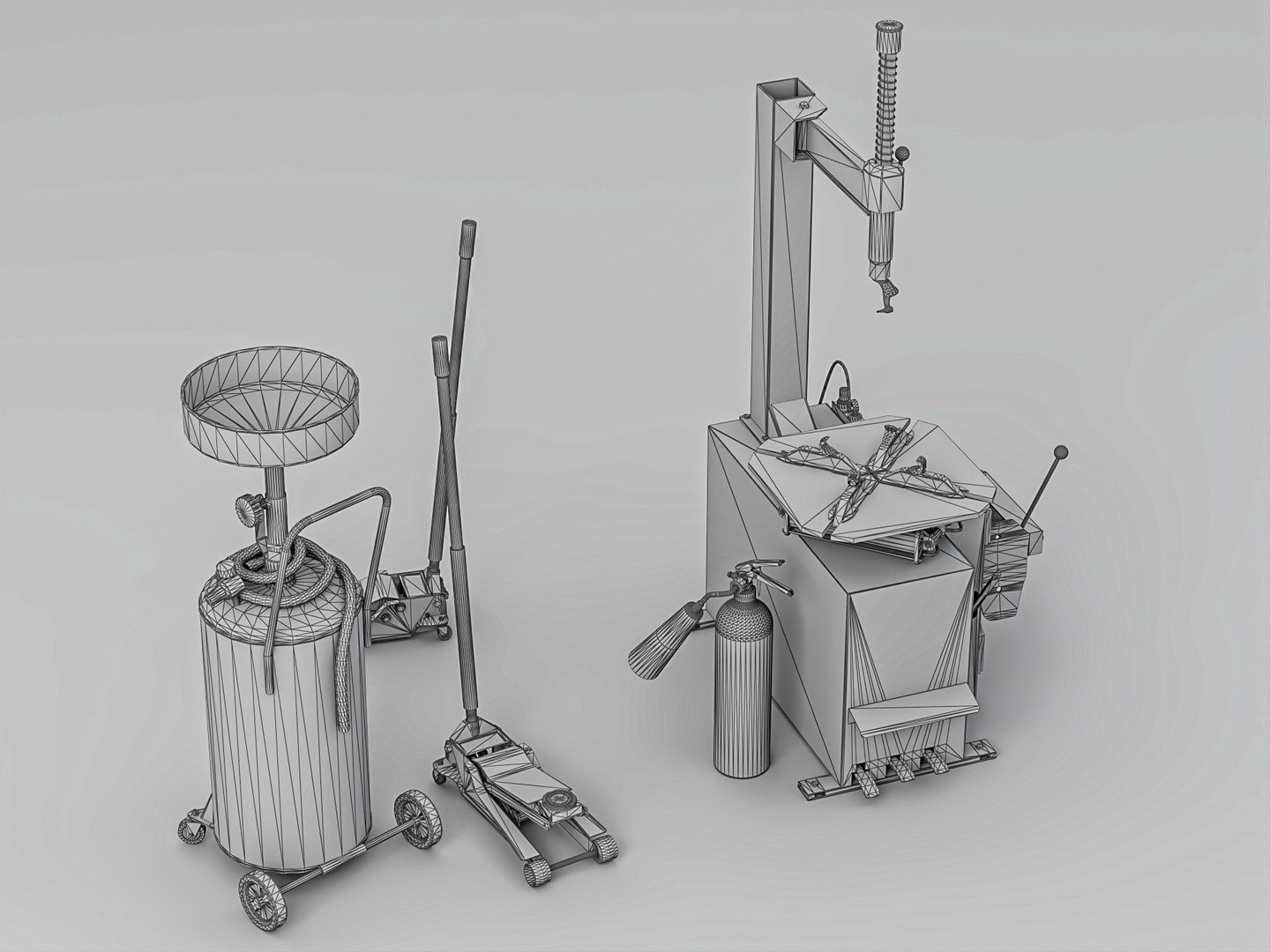 Car Tire Changer and Hydraulic Jack Garage Tools Pack 3D model https://p.turbosquid.com/ts-thumb/X6/jslD0K/E5/wire_003/jpg/1781154827/1920x1080/fit_q87/819ad4b8de658b52a20dbfb558fa6594733ff6ea/wire_003.jpg