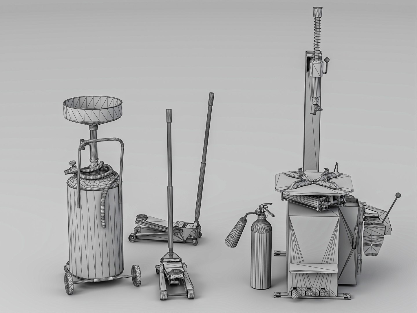 Car Tire Changer and Hydraulic Jack Garage Tools Pack 3D model https://p.turbosquid.com/ts-thumb/X6/jslD0K/Yh/wire_002/jpg/1781154826/1920x1080/fit_q87/9b3416228d15e133c94e07ed10659eaba955e377/wire_002.jpg