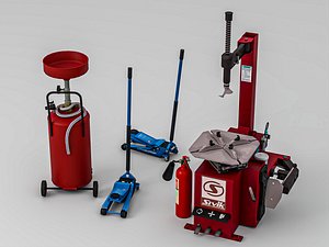 Car Tire Changer and Hydraulic Jack Garage Tools Pack