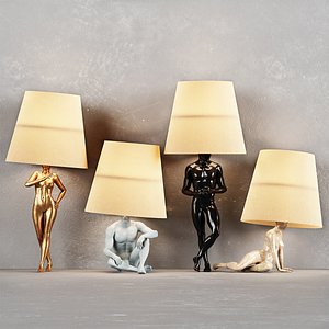 3D Hommer human lampshade Table lamp