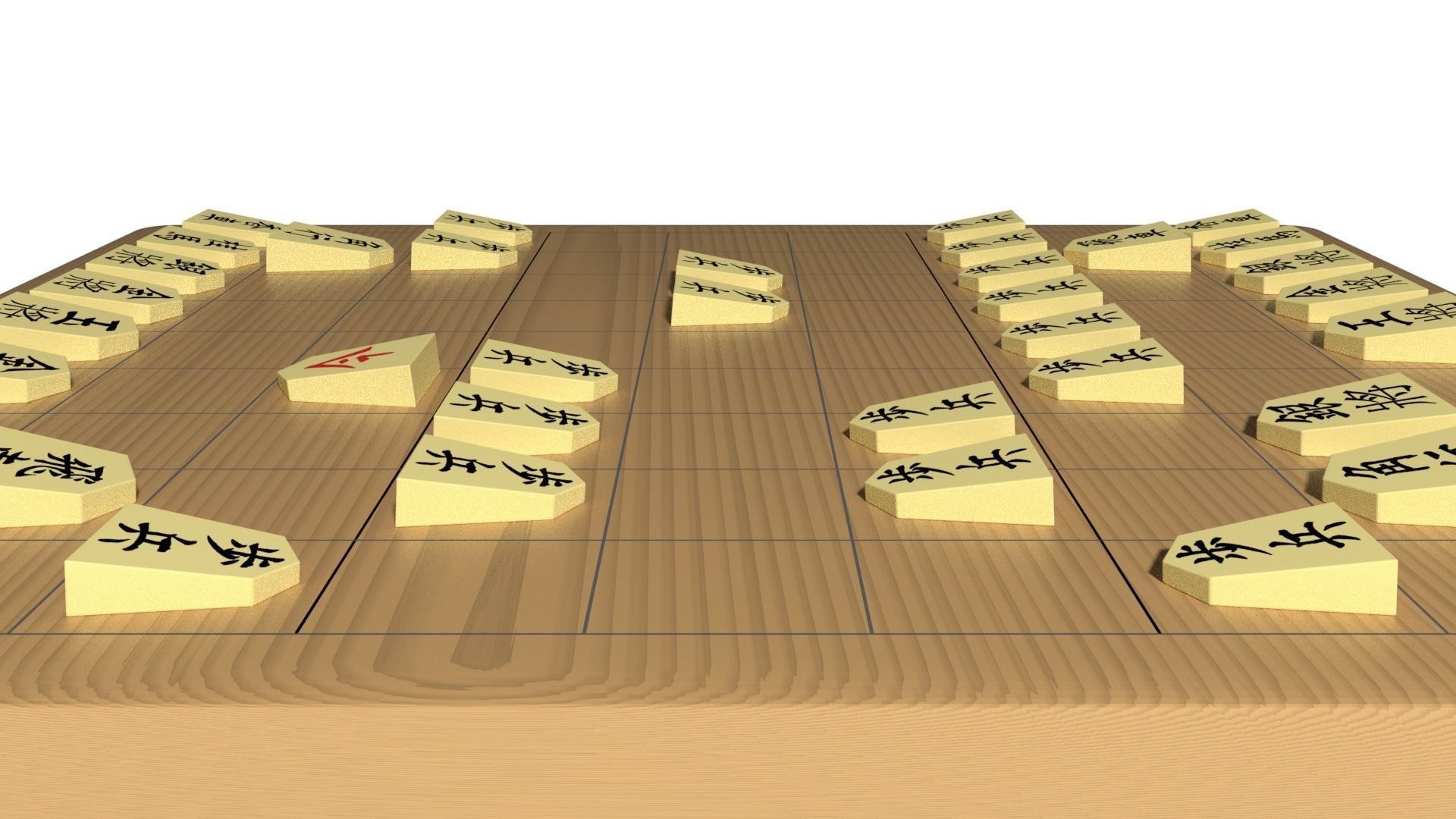 Conjunto de jogos de xadrez japonês Shogi Modelo 3D - TurboSquid 1822465