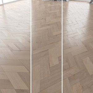 3D parquet oak vergne brushed model