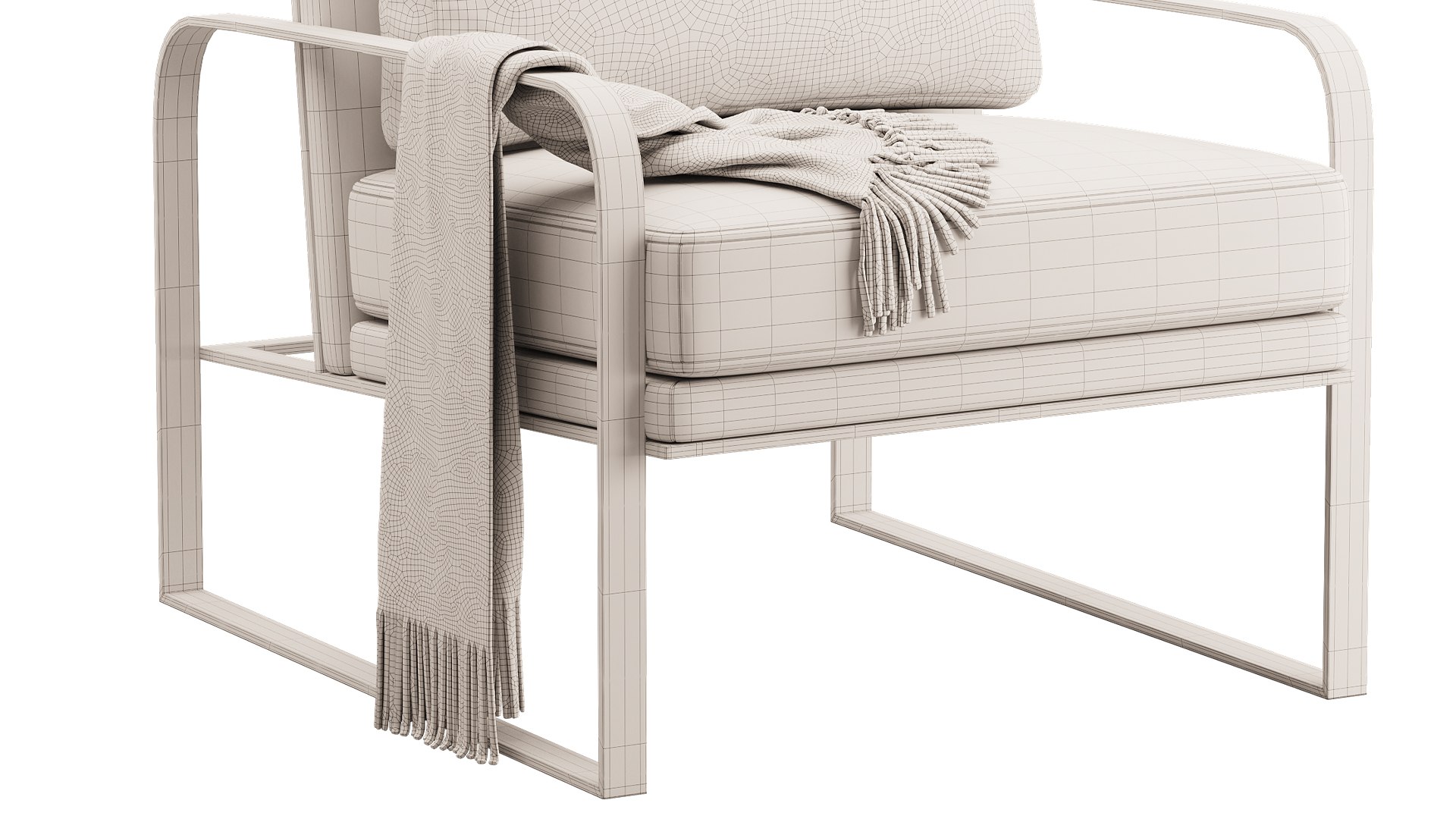 3D Lavish Ergonomic Arm Chair Model - TurboSquid 2317103