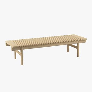 wegner bar bench furniture 3d model