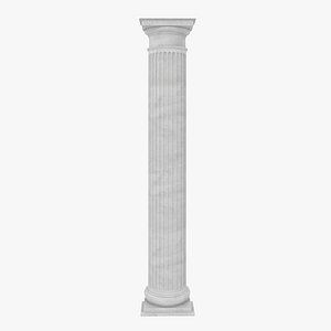 Pilaster Doric Greco Roman 3D Model