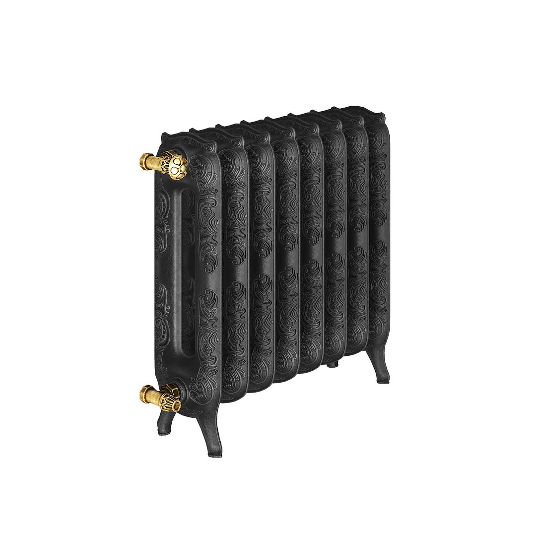 Classic Cast Iron Radiator Black Low-poly 3D model - TurboSquid 1772175