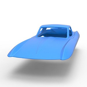 Diecast Shell for Vintage Monster tank Version 5 Scale 1 to 25 3D model