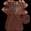 3D african female hand short