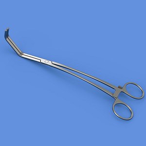 Curved Surgical Forceps model