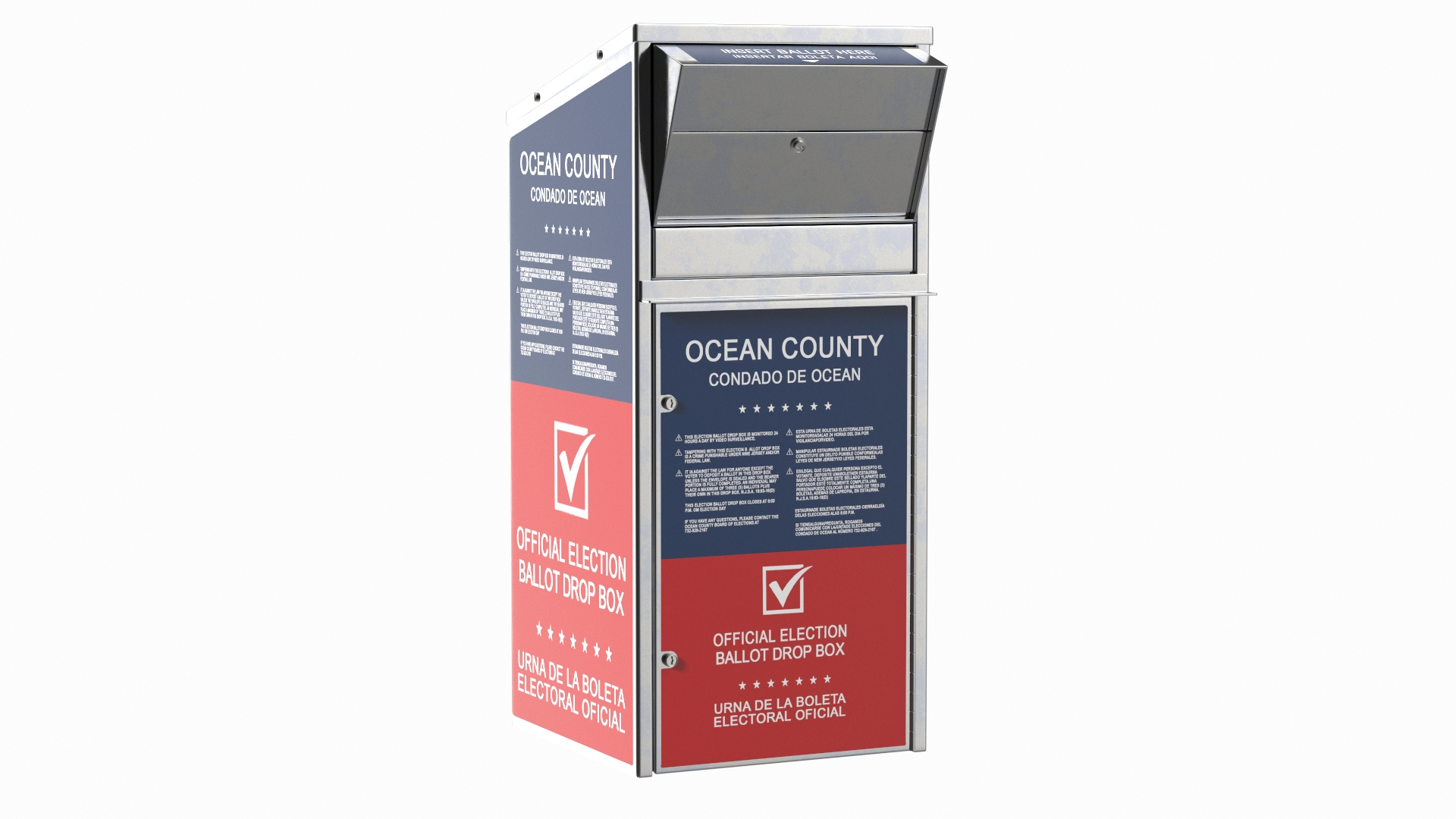 3D Official Ballot Drop Off Box TurboSquid 1908781