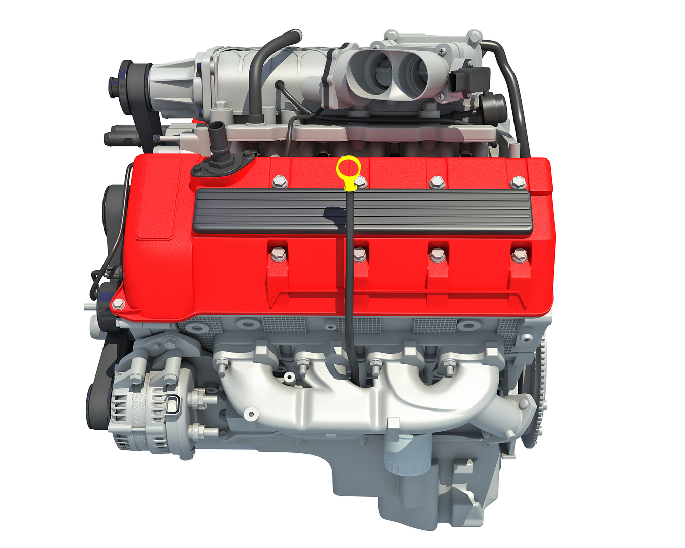 modelo 3d Motor v8 animado - TurboSquid 1325203