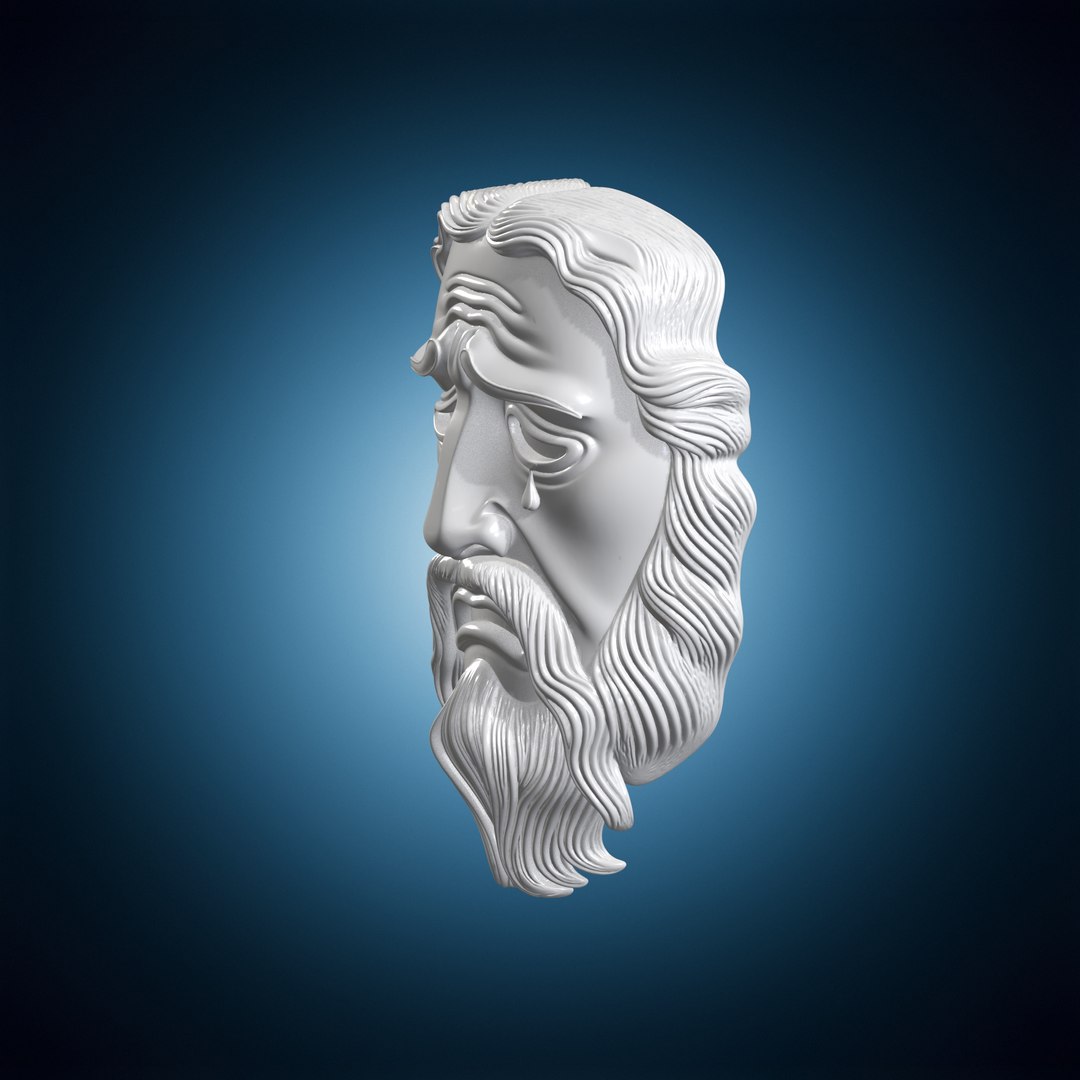 Greek Tragedy Mask 3D Print Model 3D Model - TurboSquid 2576943