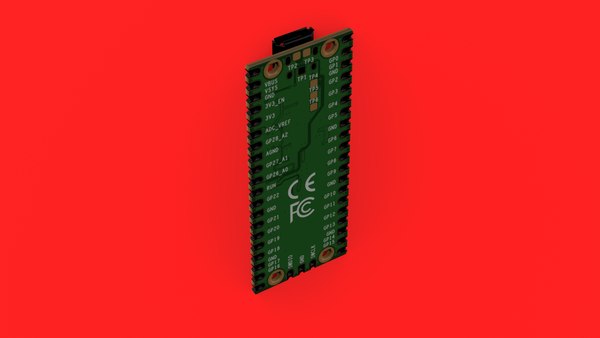 Raspberry Pi Pico 3D model - TurboSquid 1718230