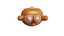 Urso de desenho animado Chibi Kawaii, personagem, modelo 3D Low-poly animado