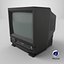 TV retrò CRT con sistema VHS
