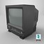 TV retrò CRT con sistema VHS
