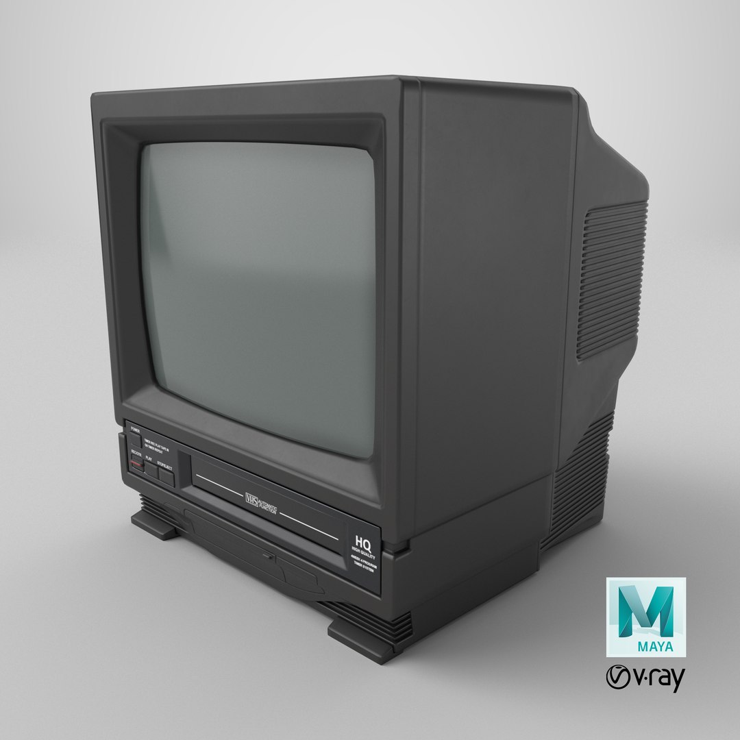 Retro CRT TV With VHS System 3D model https://p.turbosquid.com/ts-thumb/X7/aylmUf/PQ/stemcell_maya_vray_render/png/1744052109/1920x1080/fit_q87/8c7cfab5286f0783d09273702b40696d50b03c84/stemcell_maya_vray_render.jpg