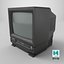 TV retrò CRT con sistema VHS