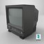 TV retrò CRT con sistema VHS
