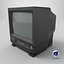 TV retrò CRT con sistema VHS