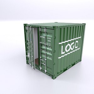 Standart 10ft Container Rigged model
