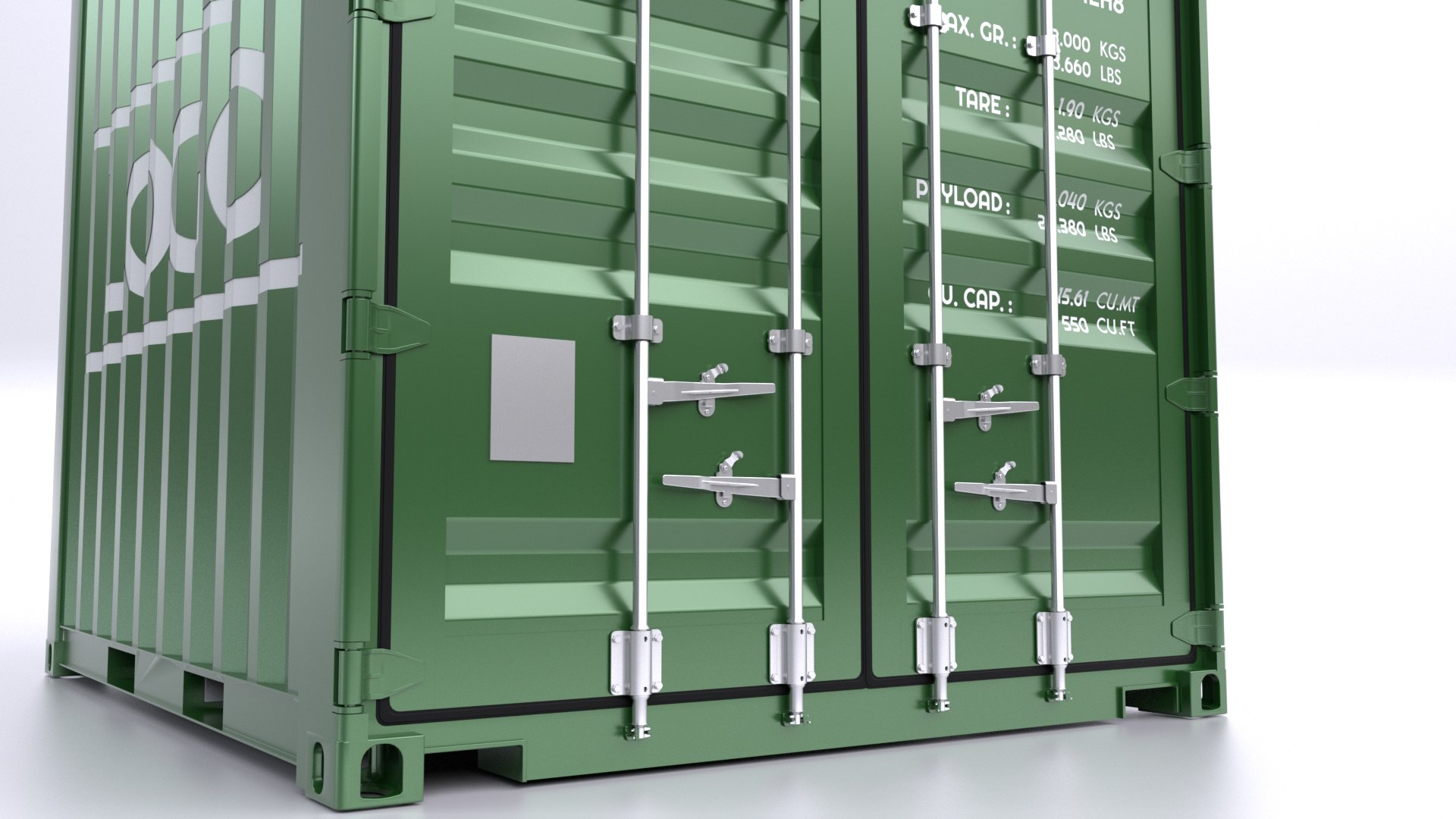 Standart 10ft Container Rigged model - TurboSquid 2163982